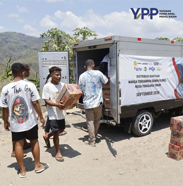 YPP Emtek Media Jangkau Manggarai Timur Salurkan Bantuan Gempa sukamara dan Layanan Psikososial Anak